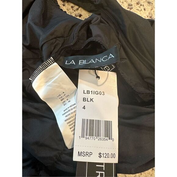 La Blanca Womens Island Goddess Shirred One Shoulder One Piece Swimsuit - Picture 8 of 9